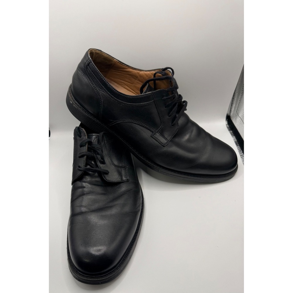 Johnston & Murphy XC4 System Waterproof Black Leather Dress Shoes Mens